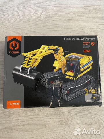 Конструктор аналог Lego 2 в 1 робот и экскаватор