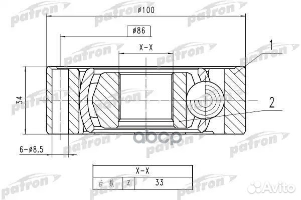 Шрус PCV1787 patron