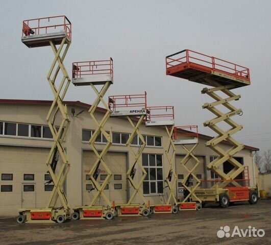Аренда ножничного дизельного подъемника
