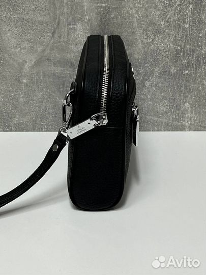 Мужская кожаная сумка gucci люкс