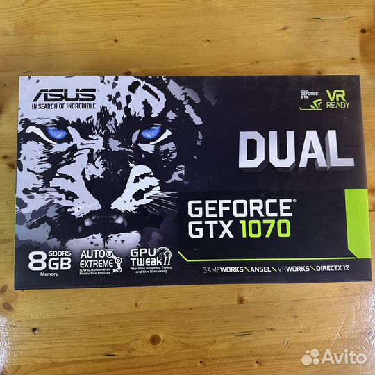 Видеокарта asus gtx 1070 8gb