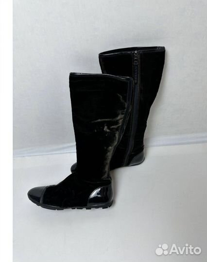 Велюровые сапоги Prada 40 оригинал