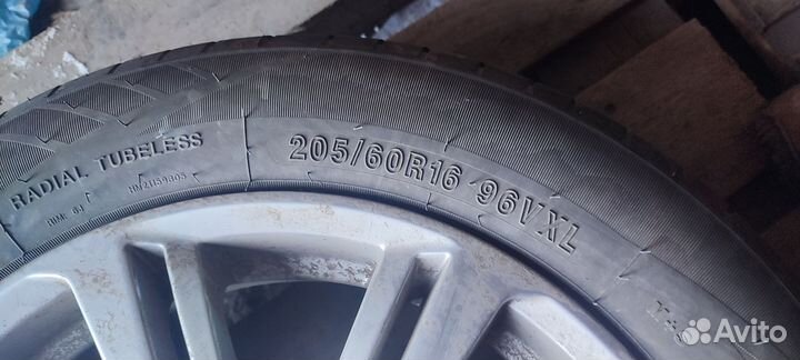 Комплект 205/60r16 с дисками 4х100