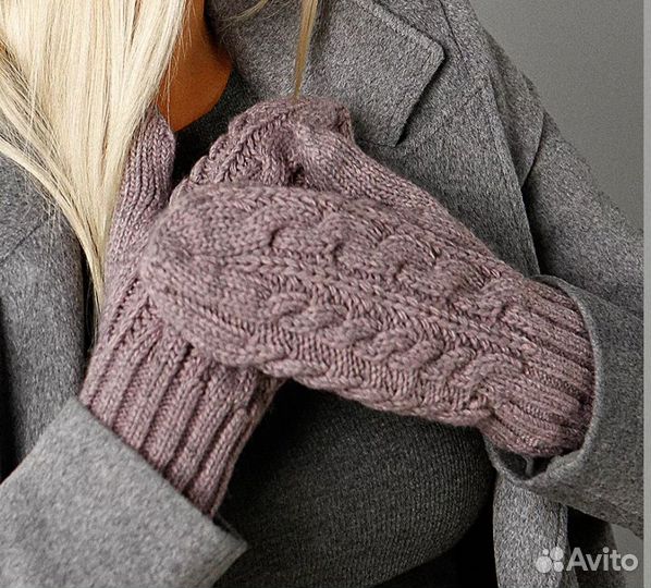 Набор шапка с варежками, Siberika