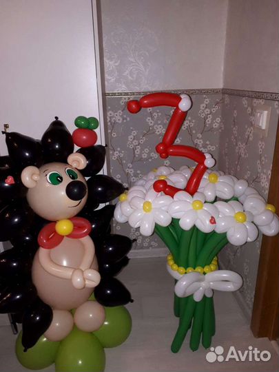 Цветы и фигурки из шаров