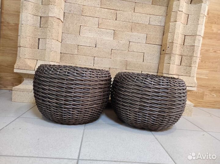 Кашпо для цветов из ротанга, 12 л