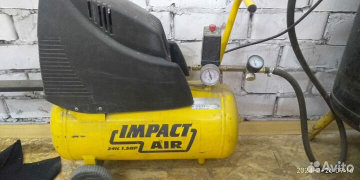 Компрессор impact air 24л 1.5hp