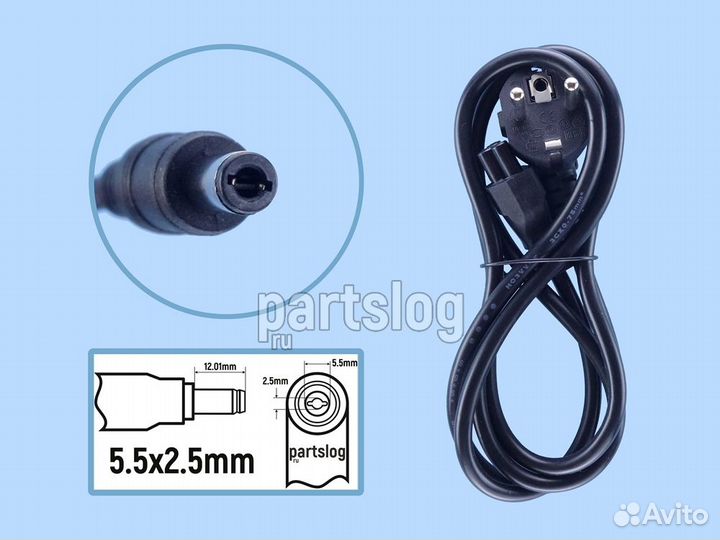 Блок питания для монитора 12V 4A 5.5x2.5mm 48W