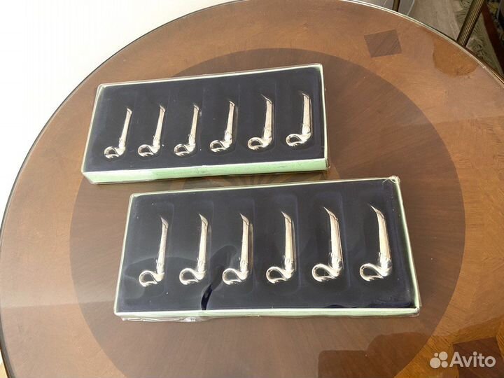 Подставки Лебеди серебр для стол приборов Франция