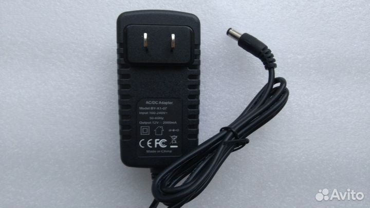 Блок питания 12В 2А 5.5*2.1 китайская вилка Опт