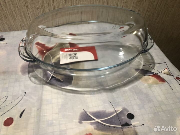 Утятница овальная с крышкой Borcam 2л