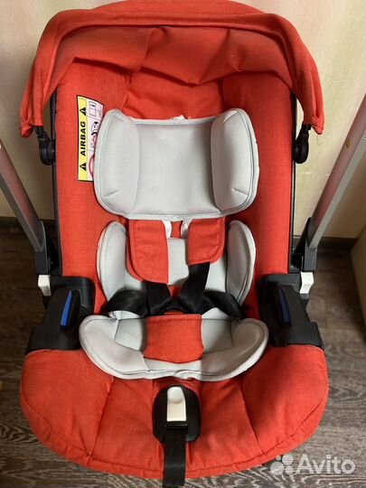 Коляска-автокресло Foo-Foo красная