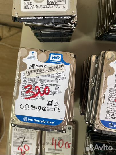 Жесткие диски для от ноутбуков разные много