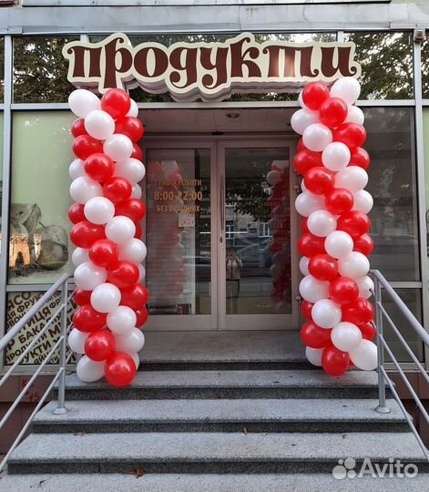 Арка из шаров украшение дверей