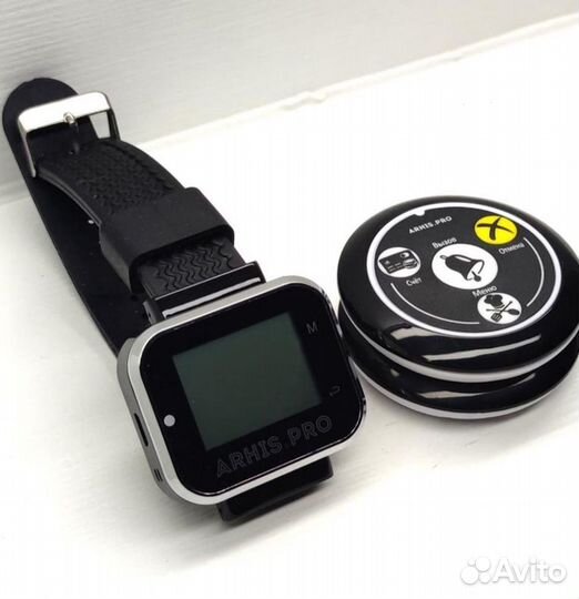 Кнопка вызова официанта модель Смайл и часы