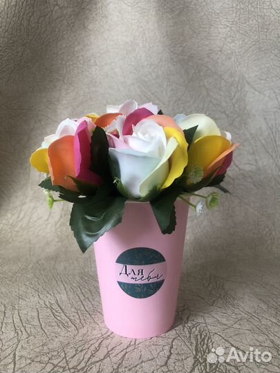 Композиции из мыльных цветов