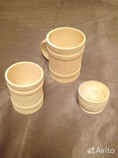 Кружка деревянная