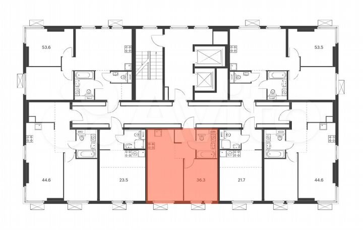 1-к. квартира, 36,3 м², 4/14 эт.