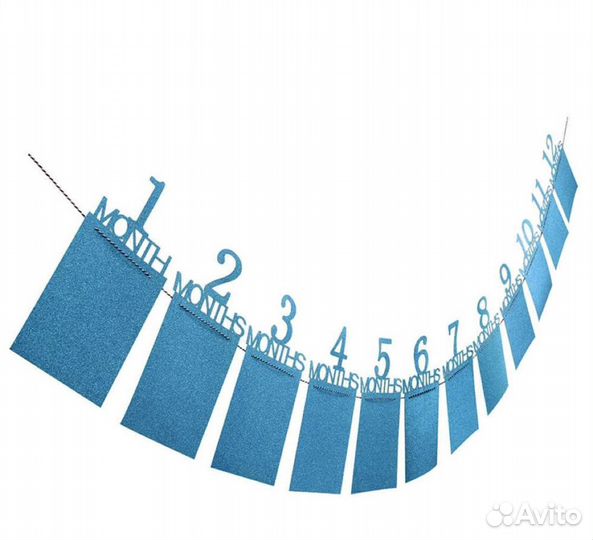 Гирлянда из фото, растяжка на год