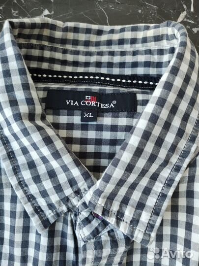 Мужская рубашка итальянская Via Cortesa Оригинал