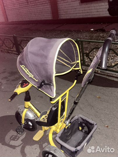 Детский велосипед с родительской ручкой