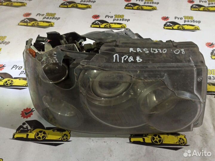 Range rover sport L320 фара передняя с блоком розж