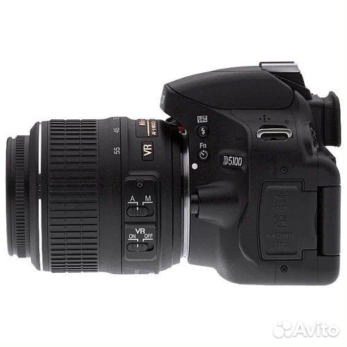 Зеркальный фотоаппарат nikon d5100 + батар блок
