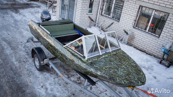 Ветровое стекло и ходовой тент на лодку Крым