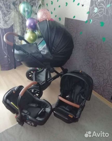 Прогулочная коляска 3 в 1 бу luxмом