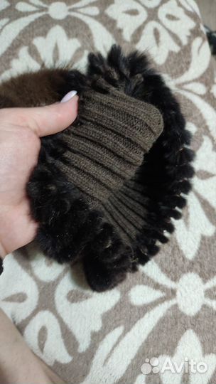 Шапка резинка норковая