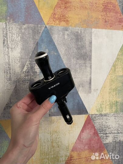 Тройник в прикуриватель с USB