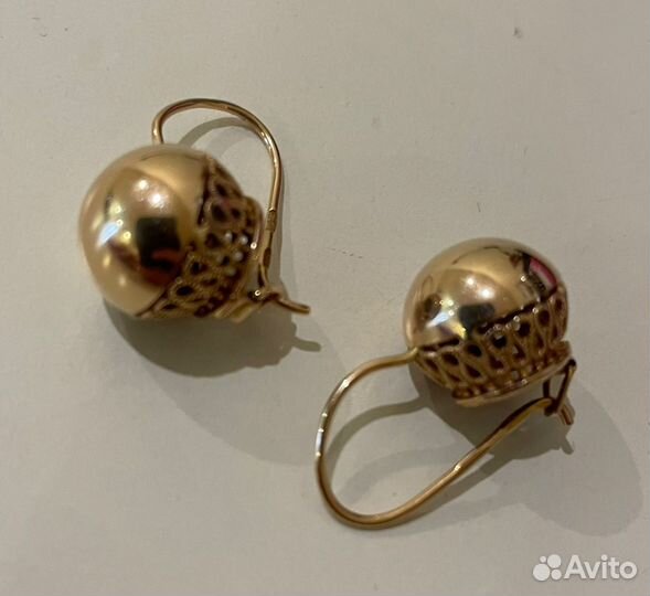 Золотые серьги СССР
