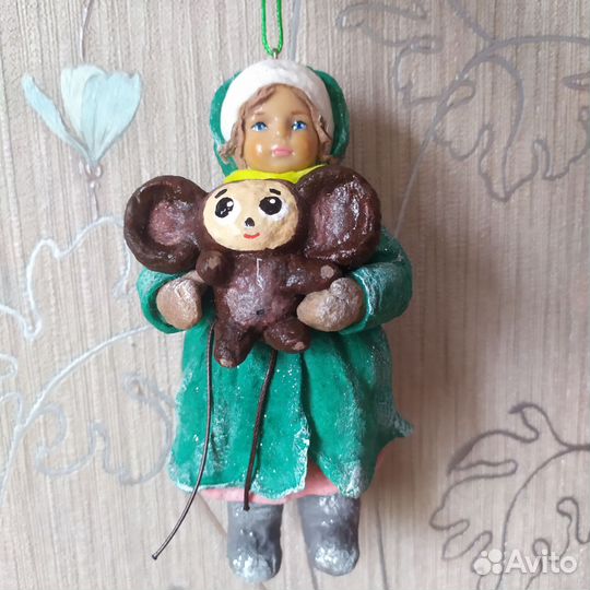 Ёлочная игрушка из ваты