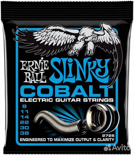 Ernie ball 2725 Cobalt Slinky Extra 8-38 - Струны