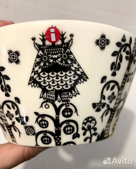 Пиала чаша iittala taika kulho musta 600мл + чашка