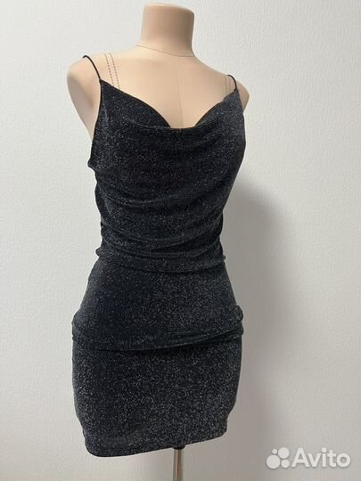 Блестящее платье H&M, 42 р