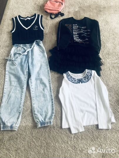 Вещи пакетом на девочку 128 134