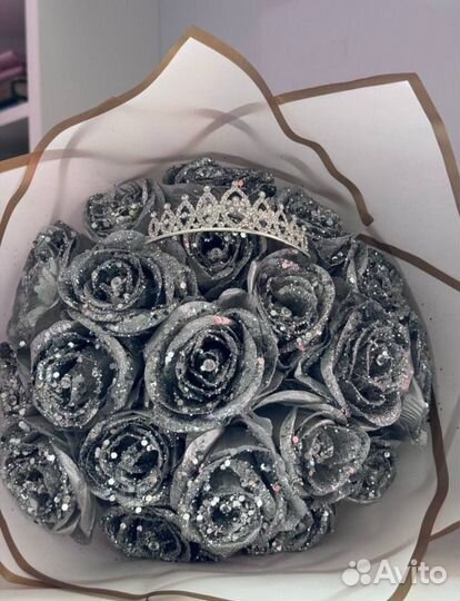 Букет из атласных лент