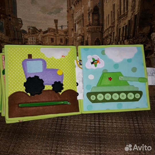 Развивающая книга из фетра