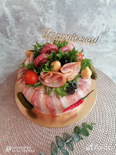 Мясной торт