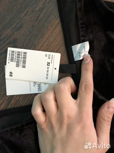 Новый бархатный комбинезон H&M