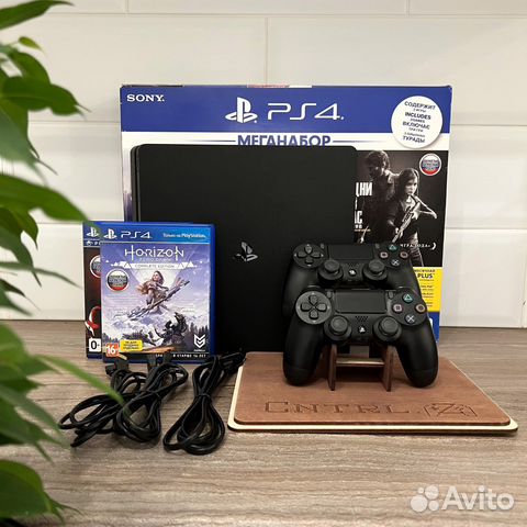 Sony PS4 Slim 1TB +400 Игр Подписка+2 Джойстика