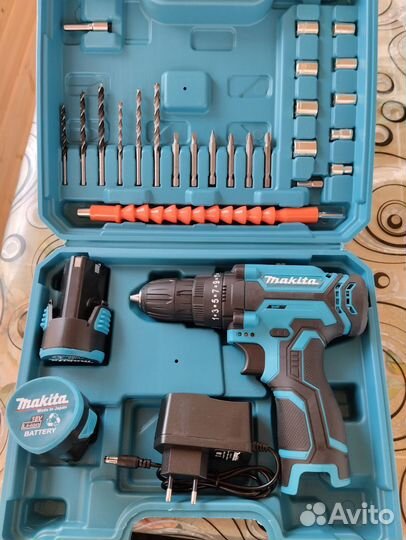 Аккумуляторная дрель шуруповерт makita 18v