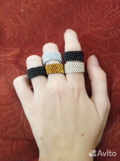 Кольцо из бисера