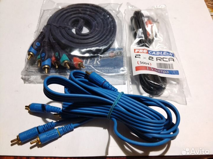 Шнуры RCA разные