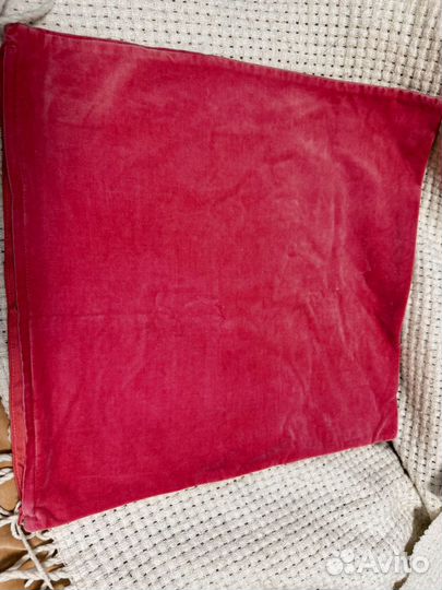 IKEA наволочка Санела розовая бархат 50*50