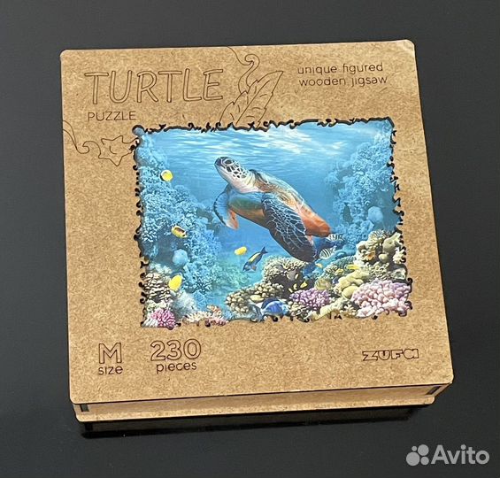 Деревынный пазл Черепаха