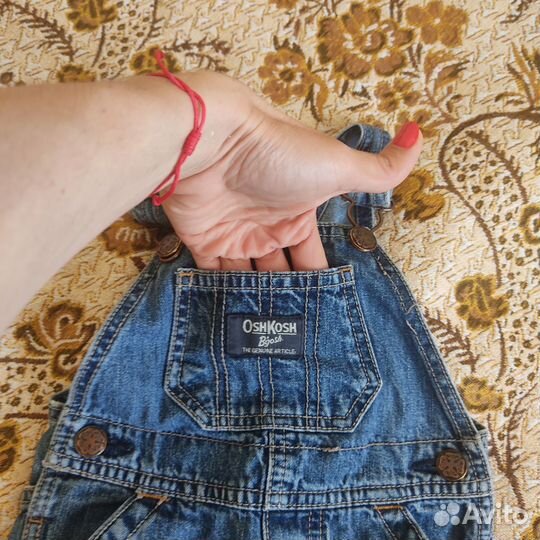 Комбинезон демисезонный джинсовый на 9 месяцев