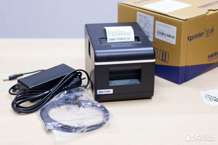 Принтер чеков Xprinter Q90 для кухни и бара USB