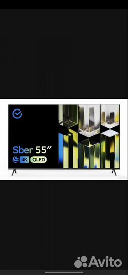 Умный телевизор Sber qled 4K UHD 55 SDX-55UQ5230T